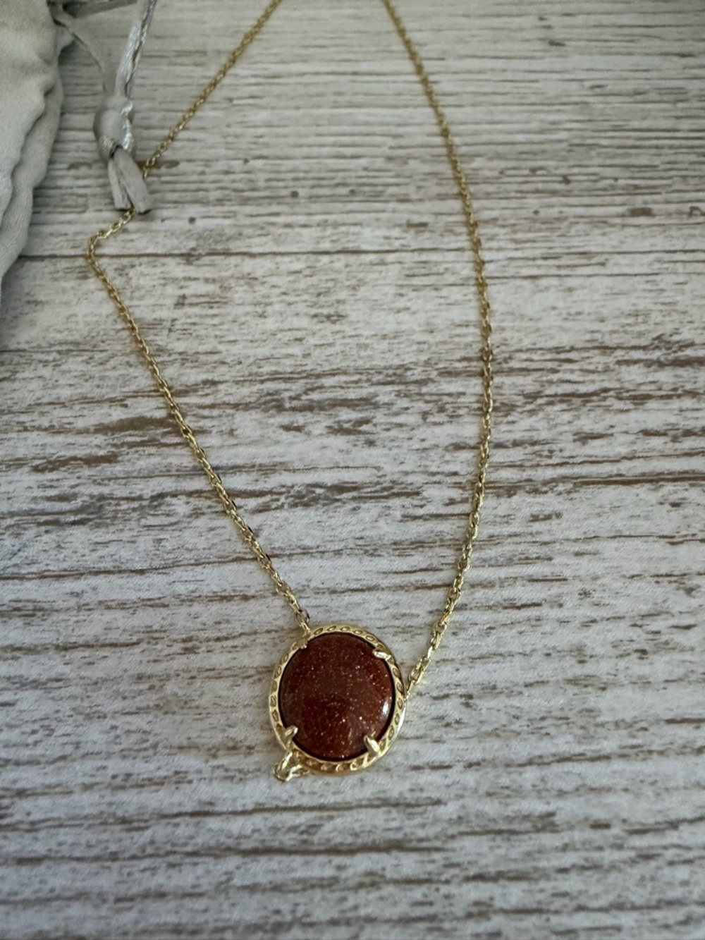 Kendra Scott Gold Basketball Charm Necklace in Glittering Copper - Picture 4 of 9